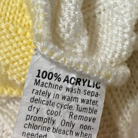 Keneth Too Multicolor Knit Colorblock Short Sleeve Crew Neck Sweate Top Size S - Picture 4 of 4